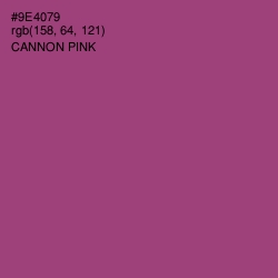 #9E4079 - Cannon Pink Color Image