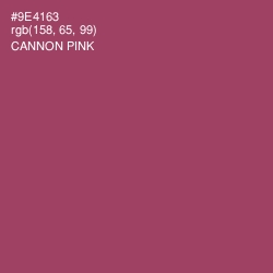 #9E4163 - Cannon Pink Color Image