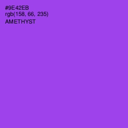 #9E42EB - Amethyst Color Image