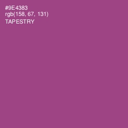 #9E4383 - Tapestry Color Image