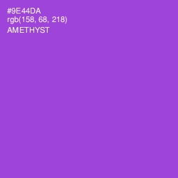 #9E44DA - Amethyst Color Image