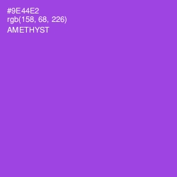 #9E44E2 - Amethyst Color Image