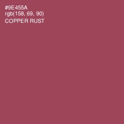 #9E455A - Copper Rust Color Image