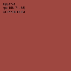 #9E4741 - Copper Rust Color Image