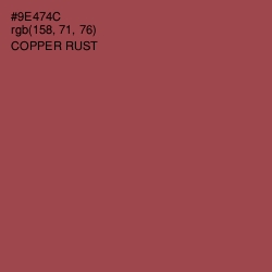 #9E474C - Copper Rust Color Image