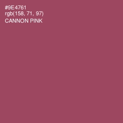 #9E4761 - Cannon Pink Color Image