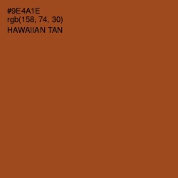 #9E4A1E - Hawaiian Tan Color Image