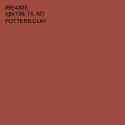 #9E4A3E - Potters Clay Color Image
