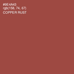 #9E4A43 - Copper Rust Color Image