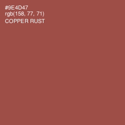 #9E4D47 - Copper Rust Color Image