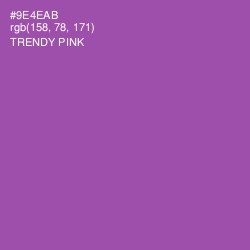 #9E4EAB - Trendy Pink Color Image