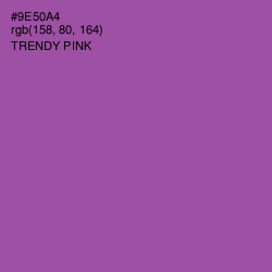 #9E50A4 - Trendy Pink Color Image