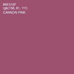 #9E516F - Cannon Pink Color Image