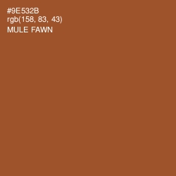 #9E532B - Mule Fawn Color Image