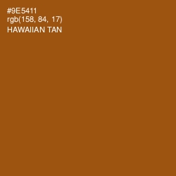 #9E5411 - Hawaiian Tan Color Image