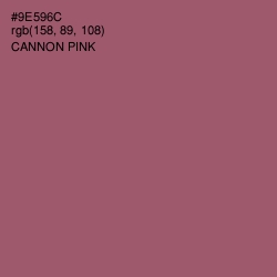 #9E596C - Cannon Pink Color Image