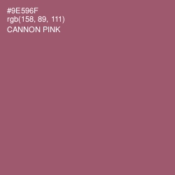 #9E596F - Cannon Pink Color Image