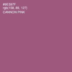 #9E597F - Cannon Pink Color Image