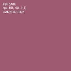 #9E5A6F - Cannon Pink Color Image