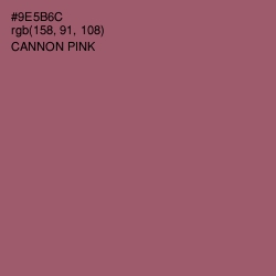 #9E5B6C - Cannon Pink Color Image