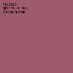 #9E5B6D - Cannon Pink Color Image