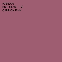 #9E5D70 - Cannon Pink Color Image