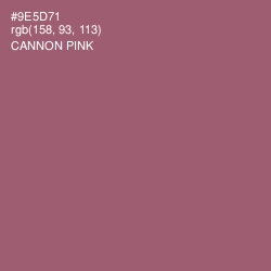 #9E5D71 - Cannon Pink Color Image