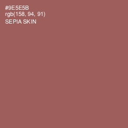 #9E5E5B - Sepia Skin Color Image