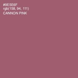 #9E5E6F - Cannon Pink Color Image