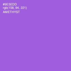 #9E5EDD - Amethyst Color Image