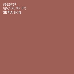 #9E5F57 - Sepia Skin Color Image