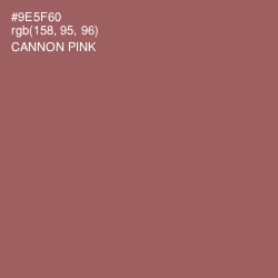 #9E5F60 - Cannon Pink Color Image