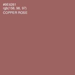 #9E6261 - Copper Rose Color Image