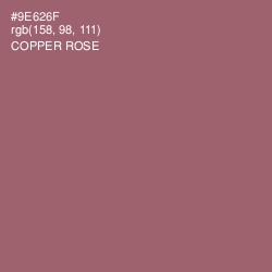 #9E626F - Copper Rose Color Image