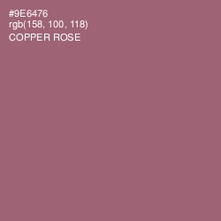 #9E6476 - Copper Rose Color Image