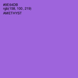 #9E64DB - Amethyst Color Image