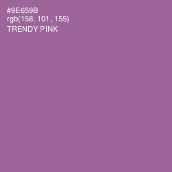 #9E659B - Trendy Pink Color Image