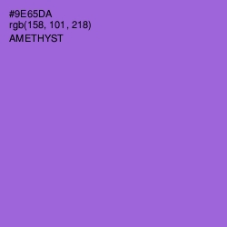 #9E65DA - Amethyst Color Image