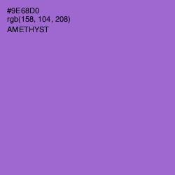 #9E68D0 - Amethyst Color Image