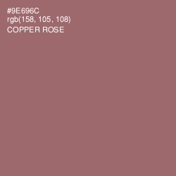 #9E696C - Copper Rose Color Image