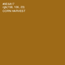 #9E6A17 - Corn Harvest Color Image