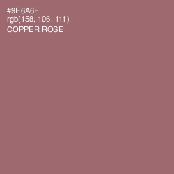 #9E6A6F - Copper Rose Color Image