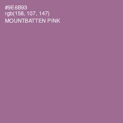 #9E6B93 - Mountbatten Pink Color Image