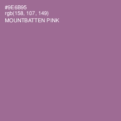 #9E6B95 - Mountbatten Pink Color Image