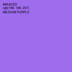 #9E6CED - Medium Purple Color Image