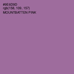 #9E6D9D - Mountbatten Pink Color Image