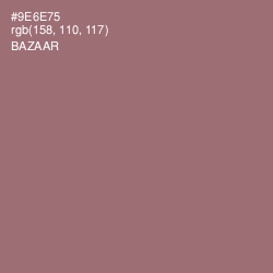 #9E6E75 - Bazaar Color Image