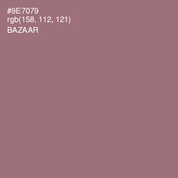 #9E7079 - Bazaar Color Image