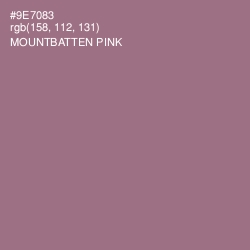 #9E7083 - Mountbatten Pink Color Image