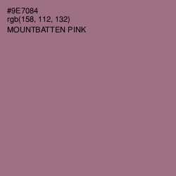#9E7084 - Mountbatten Pink Color Image